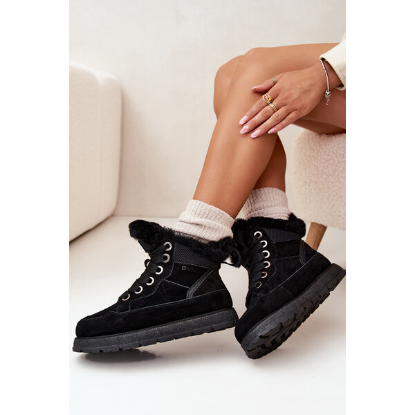 Big Star Shoes Dámske snežnice na platforme s kožušinou Big Star - 65448477