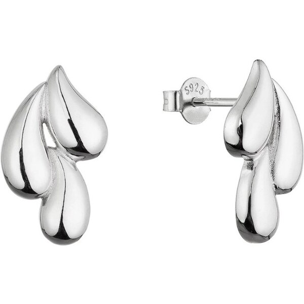 Evolution Group Strieborné visiace náušnice Kvapky 61083 66593528