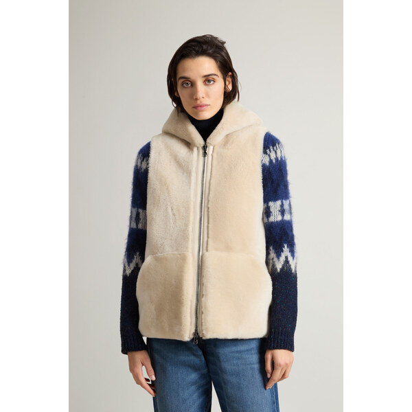 VESTA WOOLRICH SHEARLING VEST 65451114
