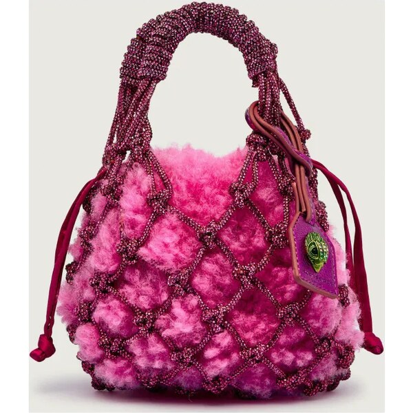 Kurt Geiger Kabelka na rameno 2v1 MACRAME CRYSTAL | shearling 65412284