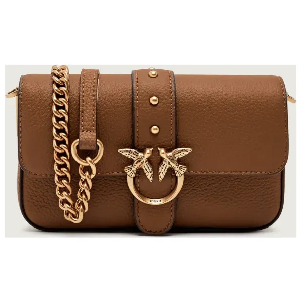 Pinko Kožená crossbody kabelka LOVE ONE SLOUCHY BABY 65393684