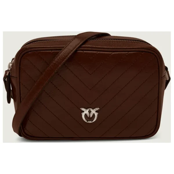 Pinko Kožená crossbody kabelka CARRIE 65393687