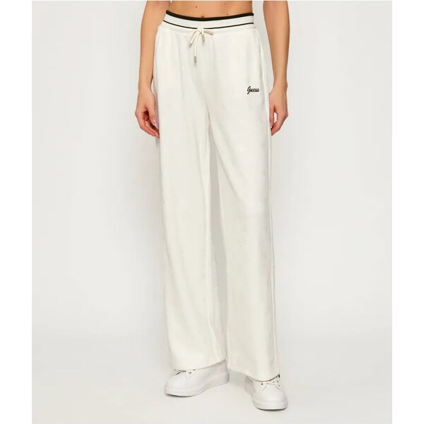 GUESS ACTIVE Menčestrové teplákové nohavice PAULINA | Relaxed fit 65387325