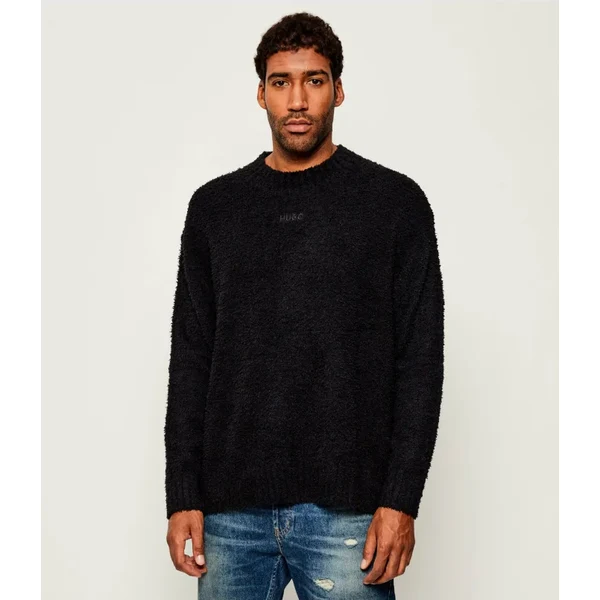 Hugo Blue Sveter Sanou | Relaxed fit | s prímesou vlny 65454953