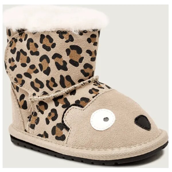 EMU Australia Kožené detské capačky Cheetah Walker | s prímesou vlny 65434201