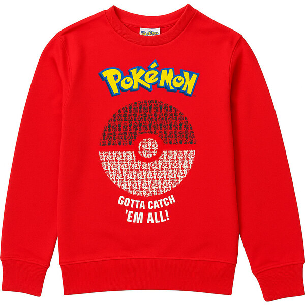 BASIC Červená pánska mikina Pokemon 31209241