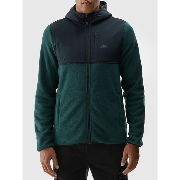 Pánska fleecová mikina s kapucňou 4F 65455317