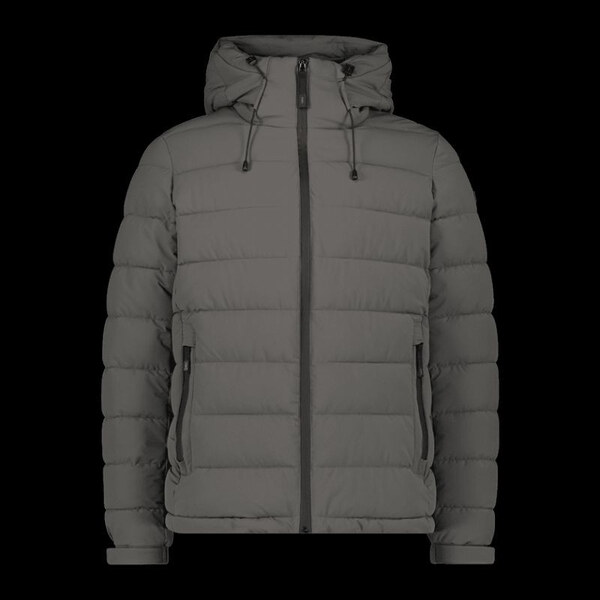 Pánska zimná športová bunda s kapucňou CMP sivá (34K0167/E910) 66086359