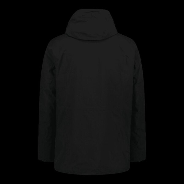 Pánska zimná športová bunda dlhá CMP kabát s kapucňou čierna (34K0157 66086369