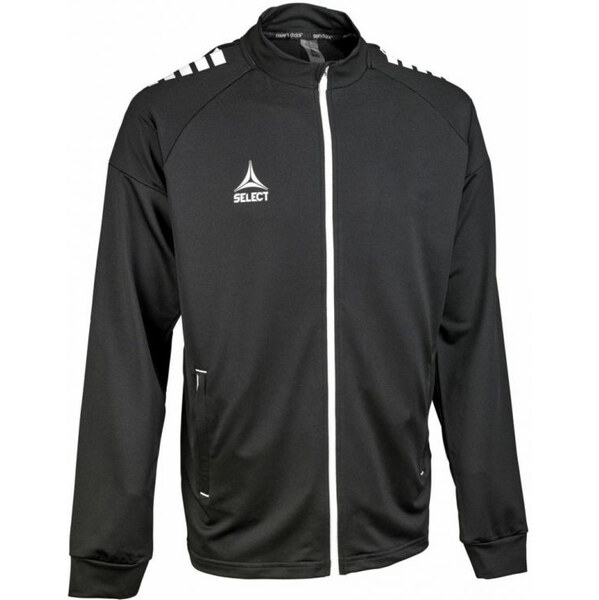 SELECT Španielsko v25 pruhovaná futbalová tréningová mikina čierna 65556048