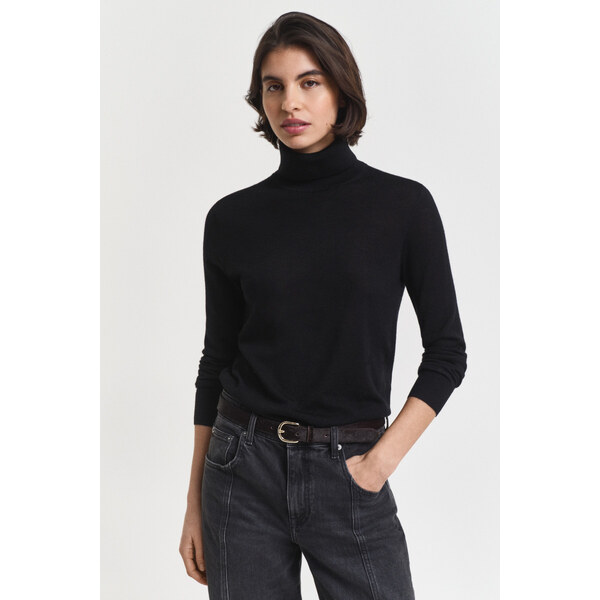 ROLÁK GANT FINE MERINO TURTLENECK BLACK 64980741