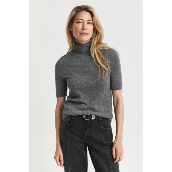 ROLÁK GANT CASHMERE SS TURTLENECK CHARCOAL MELANGE 65300312