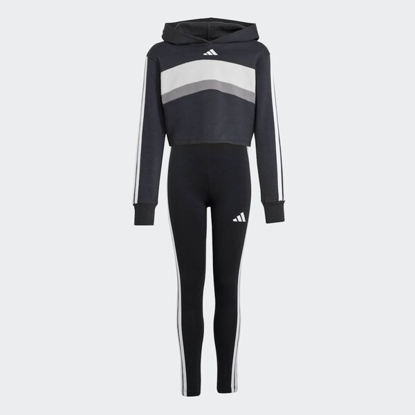 ADIDAS SPORTSWEAR Tréningový komplet tmavosivá / čierna / biela 65457130