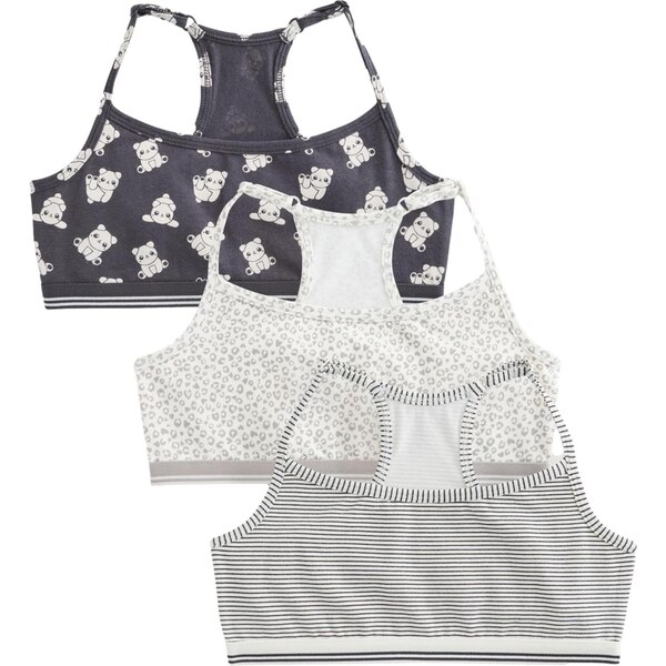 Next Podprsenka sivá / čadičová / čierna / biela 65460796