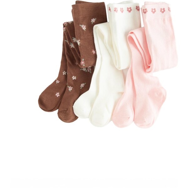 Cool Club Pančuchy hnedá / ružová / biela 65663087