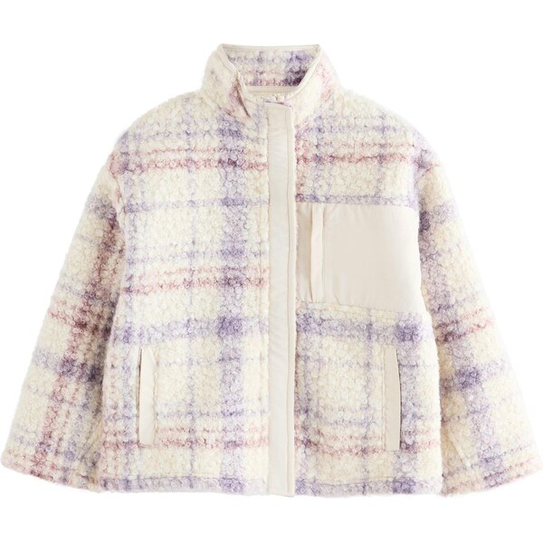 Next Flisová bunda nebielená / orgovánová / ružová 65888375