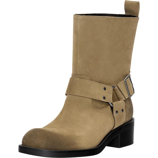 Pull&Bear Členkové čižmy tmavobéžová 65889205