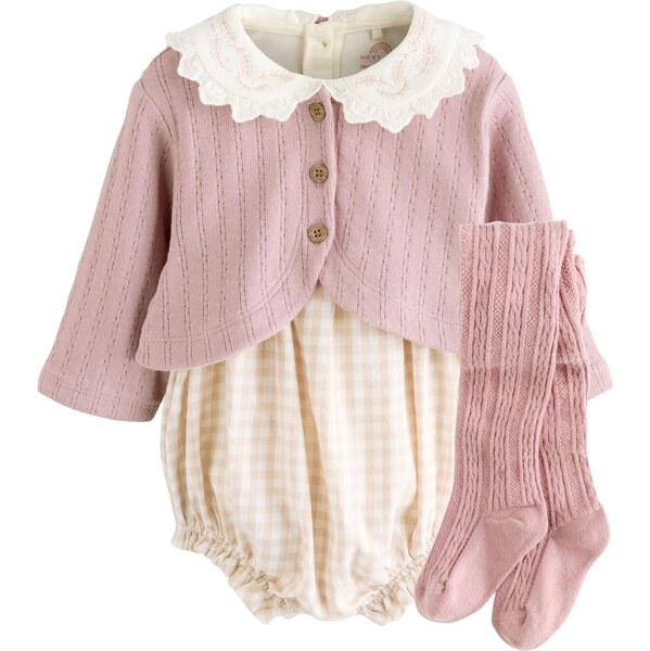 Next Set svetlooranžová / staroružová / biela ako vlna 65980894