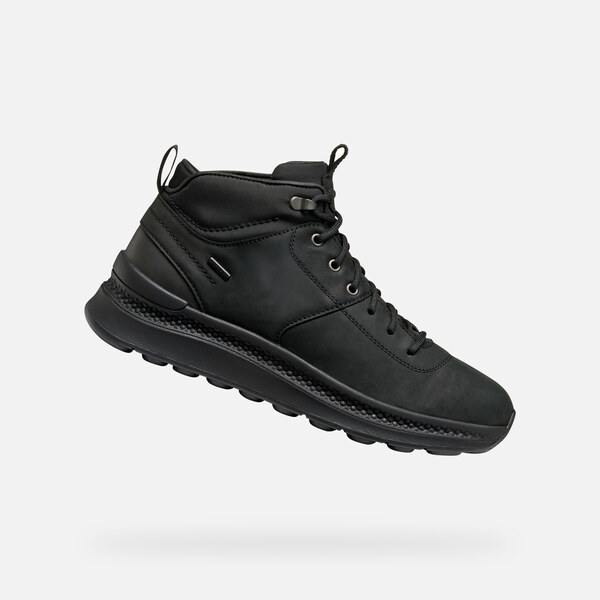 Black mens ankle boots Geox Spherica Actif X2 - Men 65459110