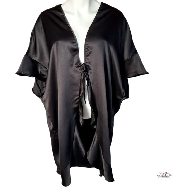 Luxusné Čierny Hodvábny Kimono Župan od Victorias Secret 46574222
