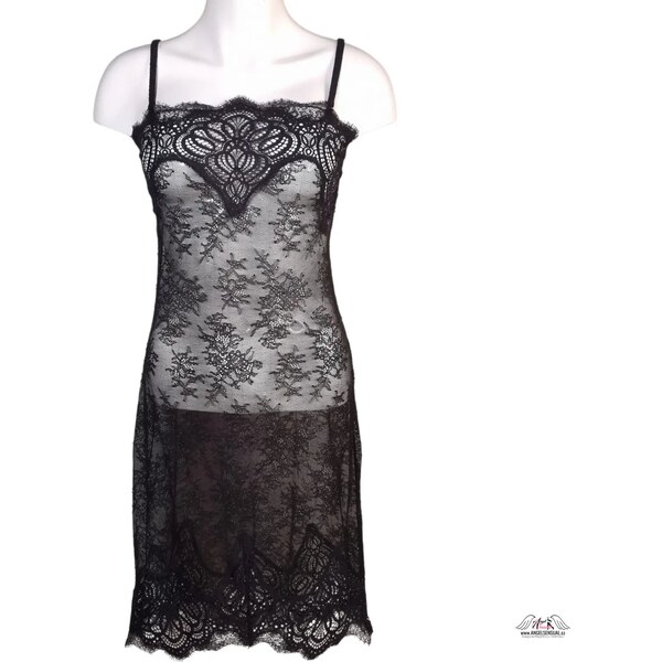 Victorias Secret Luxusná čierna košieľka s čipkou a nastaviteľnými 47061641