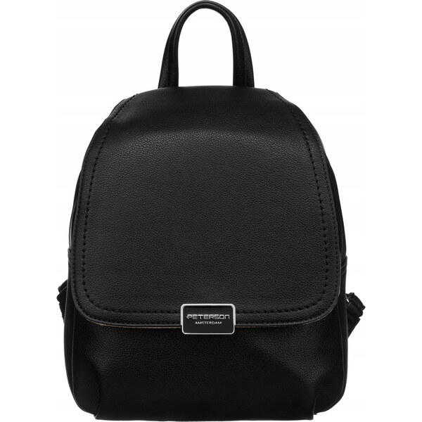 Peterson Čierny menší batoh s chlopňou PTN 6739 52672614