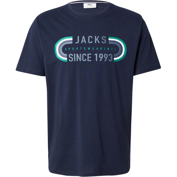 Jacks Tričko tmavomodrá / sivá / zelená 66038649