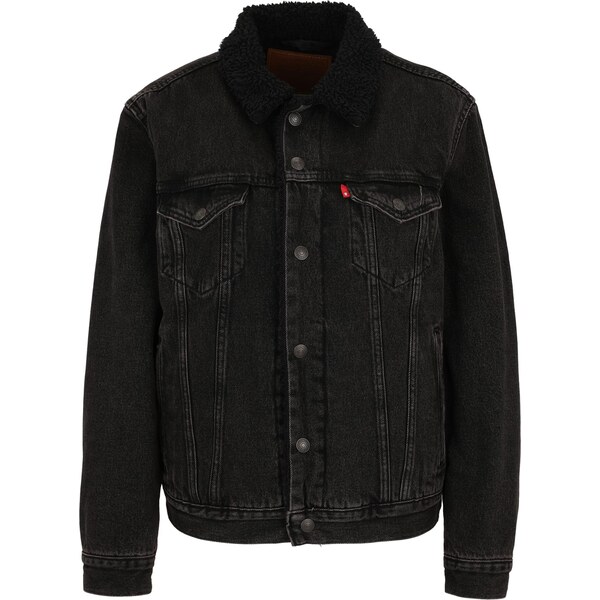 LEVIS Prechodná bunda čierny denim 65460979