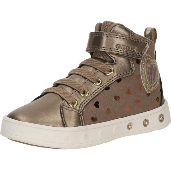 GEOX Tenisky SKYLIN tmavobéžová / bronzová / zlatá 65485240