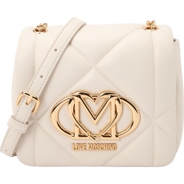Love Moschino Taška cez rameno slonová kosť 65894165