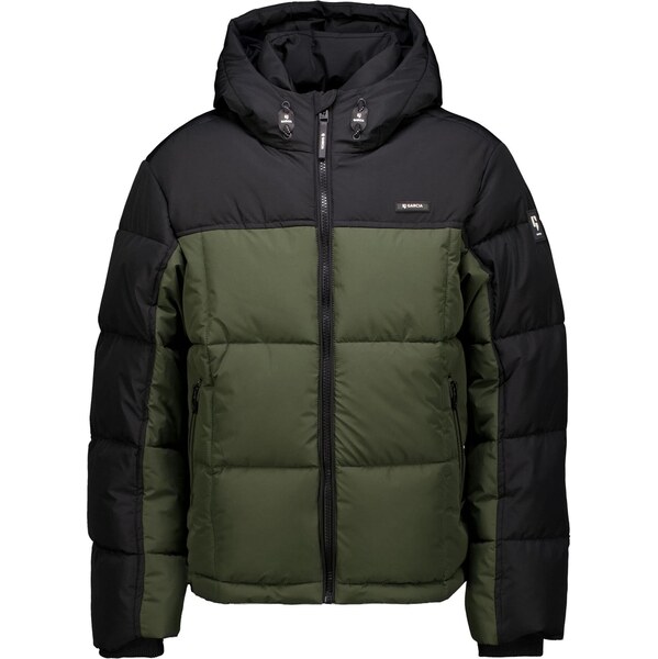 GARCIA Zimná bunda tmavozelená / čierna 66171997