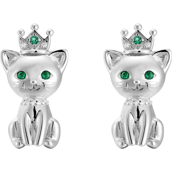 Olivie Strieborné náušnice MAČKA 9658 65462949
