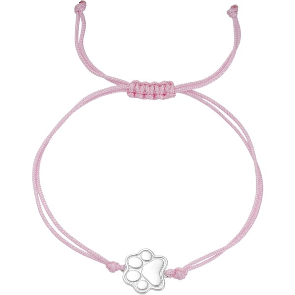 Olivie Šnúrkový ružový náramok TLAPKA 9670 65462957