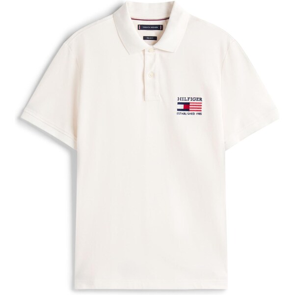 TOMMY HILFIGER Tričko slonová kosť / námornícka modrá / červená 65658074