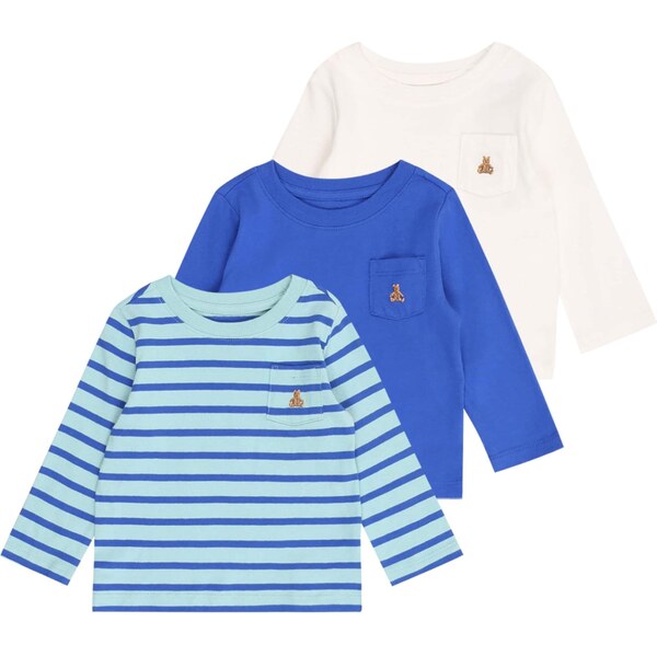 GAP Tričko modrá / svetlomodrá / hnedá / biela 65853231