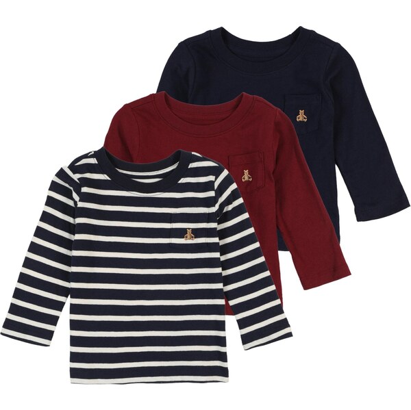 GAP Tričko námornícka modrá / červená / čierna / biela 65853309