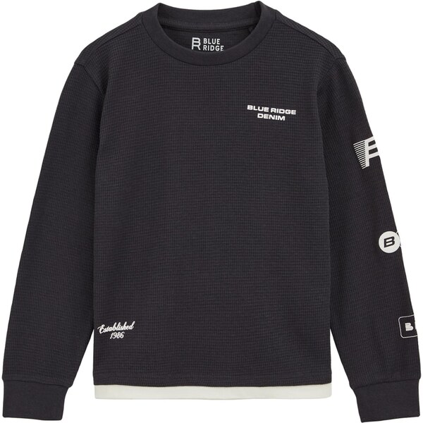 WE Fashion Tričko antracitová / biela 65885053