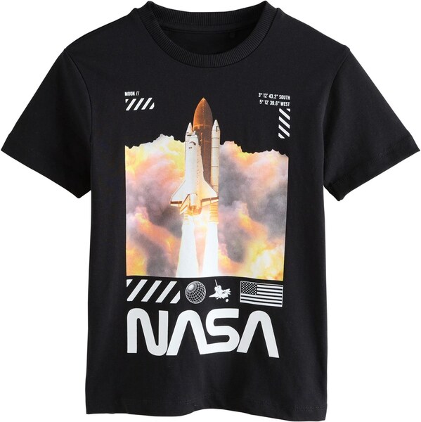 Next Tričko NASA hnedá / oranžová / čierna / biela 65891690