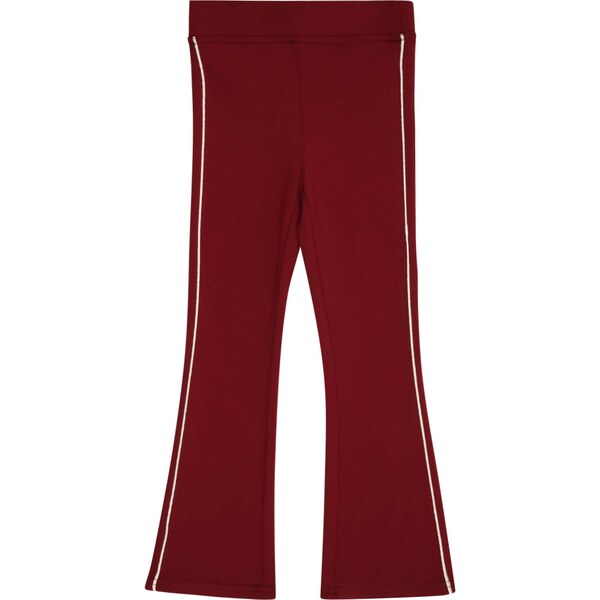 Only Mini Nohavice KMGPAIGE vínovo červená / biela 66119918