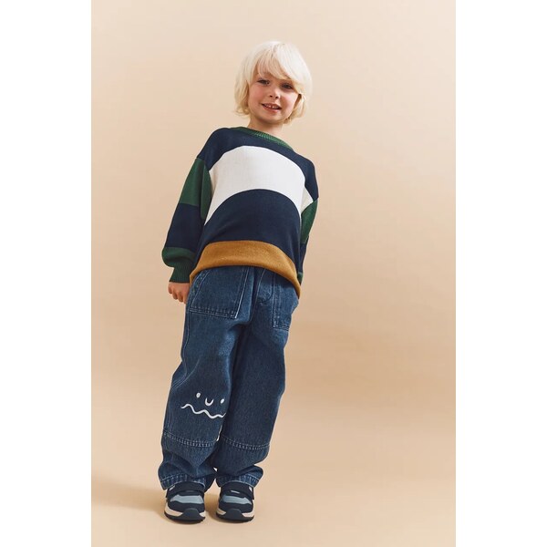 Detský bavlnený sveter Liewood Orlane Stripe Knit Jumper 65478560