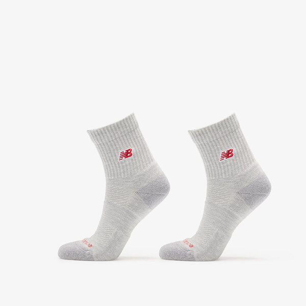 New Balance Active Premium Crew Quarter 2-Pack Athletic Grey S 65469437