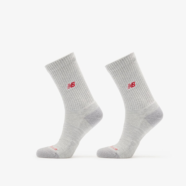 New Balance Active Premium Crew Socks 2-Pack Athletic Grey XL 65469333