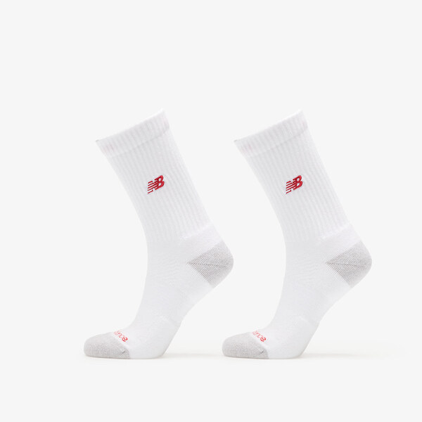 New Balance Active Premium Crew Socks 2-Pack White XL 65469330