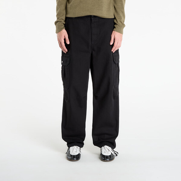 Džínsy Carhartt WIP Stanton Cargo Pant Black Stone Washed M 65469423