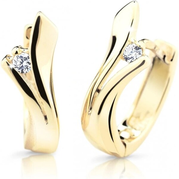 Cutie Jewellery Slušivé kruhové náušnice zo žltého zlata Z6434-1795-80 66840699