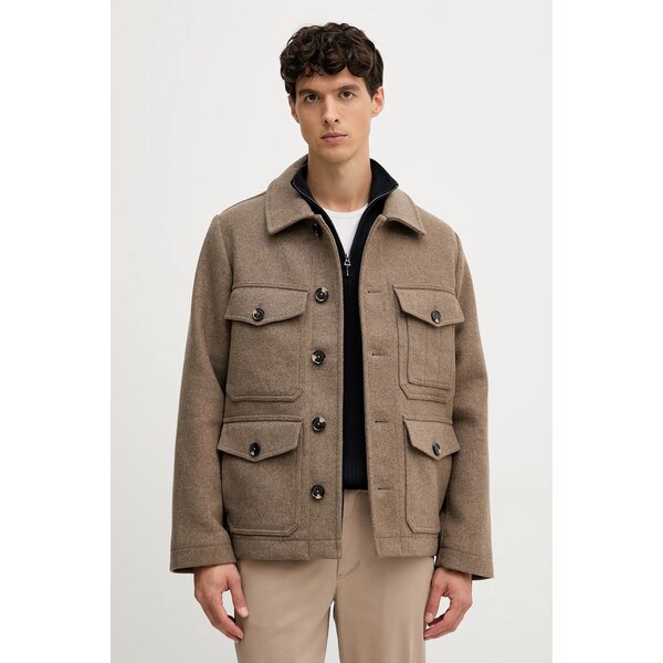 Košeľová bunda s prímesou vlny Tommy Hilfiger 65480757