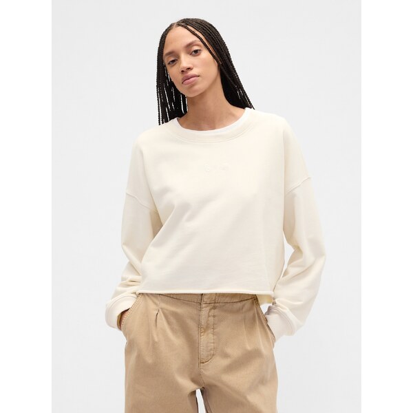 GAP Dámska Oversize crop mikina Heavyweight 799277-02 66265388