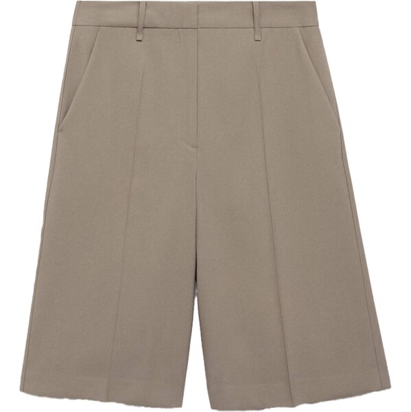 MANGO Nohavice s pukmi GERRY sivá 65886359