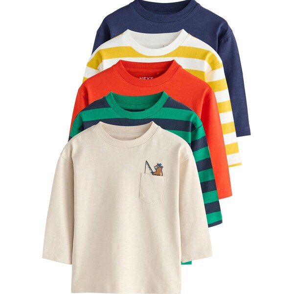 Next Tričko svetlobéžová / námornícka modrá / žltá / zelená / červená 65887807