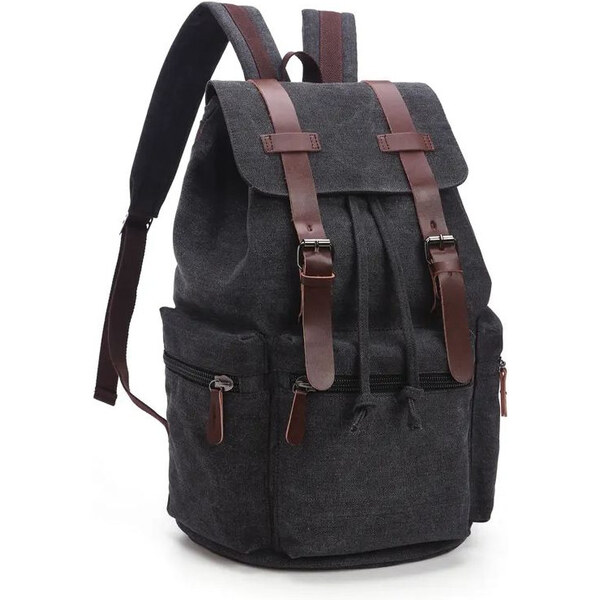 Canvasio plátený canvas retro batoh Andrade Čierny 30 l 65226718